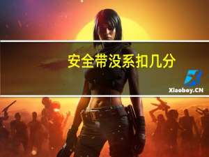 安全带没系扣几分