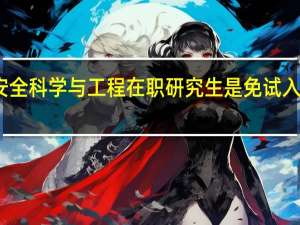 安全科学与工程在职研究生是免试入学的吗