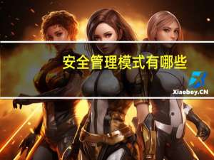 安全管理模式有哪些