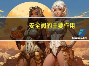 安全阀的主要作用