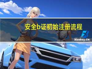 安全b证初始注册流程