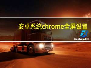 安卓系统chrome全屏设置