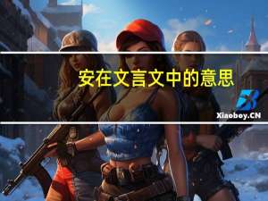 安在文言文中的意思