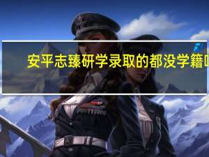 安平志臻研学录取的都没学籍吗