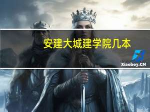安建大城建学院几本