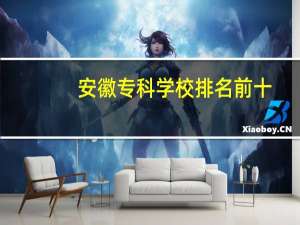 安徽专科学校排名前十