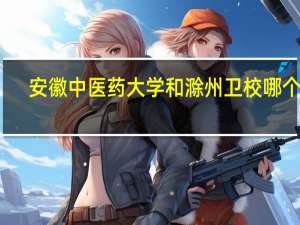 安徽中医药大学和滁州卫校哪个好