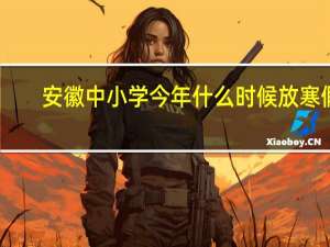 安徽中小学今年什么时候放寒假
