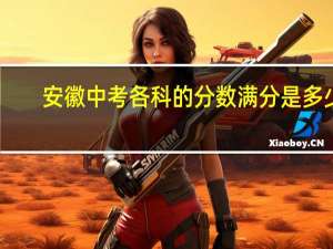 安徽中考各科的分数满分是多少