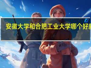 安徽大学和合肥工业大学哪个好就业