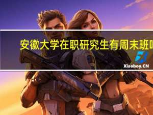 安徽大学在职研究生有周末班吗