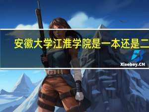 安徽大学江淮学院是一本还是二本