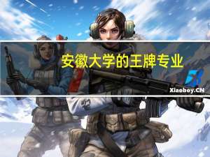 安徽大学的王牌专业