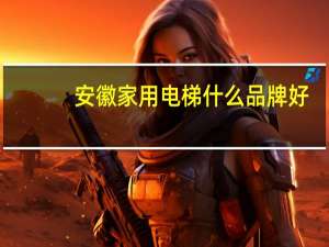 安徽家用电梯什么品牌好