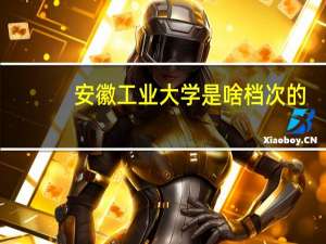 安徽工业大学是啥档次的