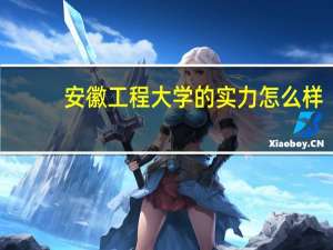 安徽工程大学的实力怎么样