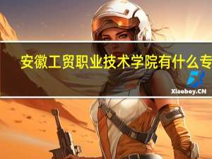 安徽工贸职业技术学院有什么专业