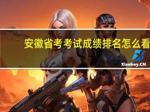 安徽省考考试成绩排名怎么看