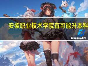 安徽职业技术学院有可能升本科吗