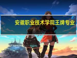 安徽职业技术学院王牌专业