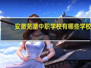 安徽芜湖中职学校有哪些学校