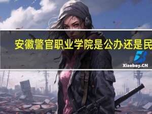 安徽警官职业学院是公办还是民办