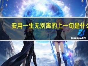 安用一生无别离的上一句是什么