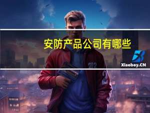 安防产品公司有哪些