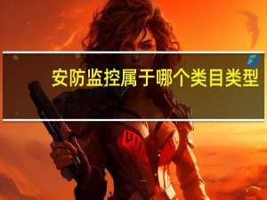 安防监控属于哪个类目类型