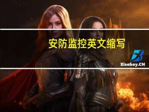安防监控英文缩写
