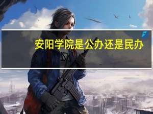 安阳学院是公办还是民办