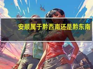 安顺属于黔西南还是黔东南