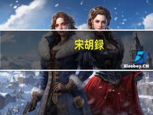 宋胡録(关于宋胡録简述)