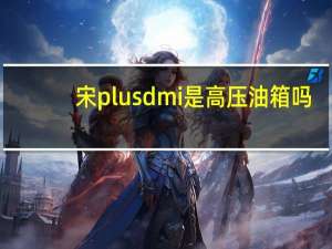 宋plusdmi是高压油箱吗