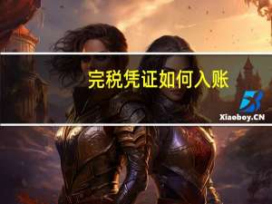 完税凭证如何入账