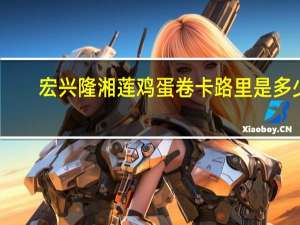 宏兴隆 湘莲鸡蛋卷卡路里是多少
