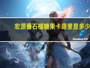 宏源 番石榴糖果卡路里是多少