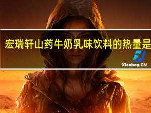 宏瑞轩 山药牛奶乳味饮料的热量是多少