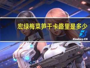 宏绿 梅菜笋干卡路里是多少