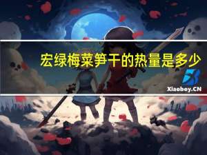 宏绿 梅菜笋干的热量是多少