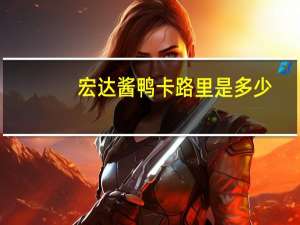 宏达 酱鸭卡路里是多少