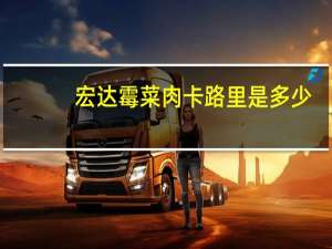 宏达 霉菜肉卡路里是多少