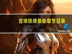 官场铁律最新章节目录（官场铁律简介）