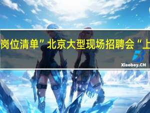 定制“个性化岗位清单”北京大型现场招聘会“上架”7000余个岗位