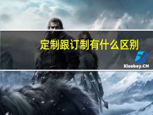 定制跟订制有什么区别（定制与订制有什么区别）