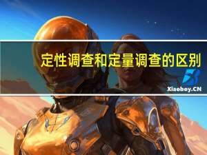 定性调查和定量调查的区别