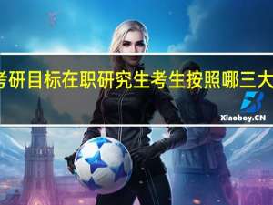 定考研目标在职研究生考生按照哪三大步骤进行
