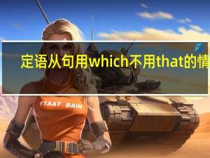 定语从句用which不用that的情况