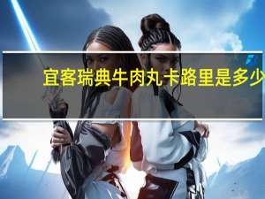 宜客 瑞典牛肉丸卡路里是多少