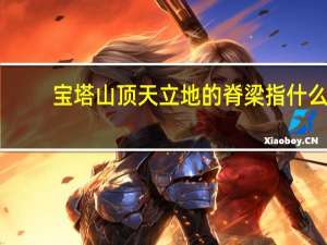 宝塔山顶天立地的脊梁指什么